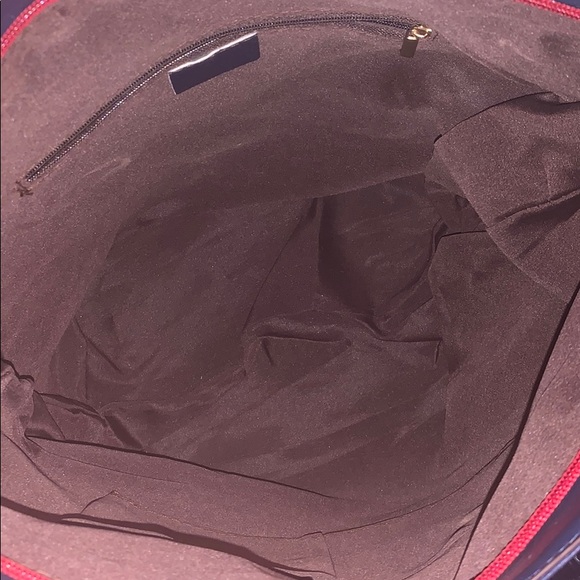 Burgundy and Navy Purse - Picture 6 of 10